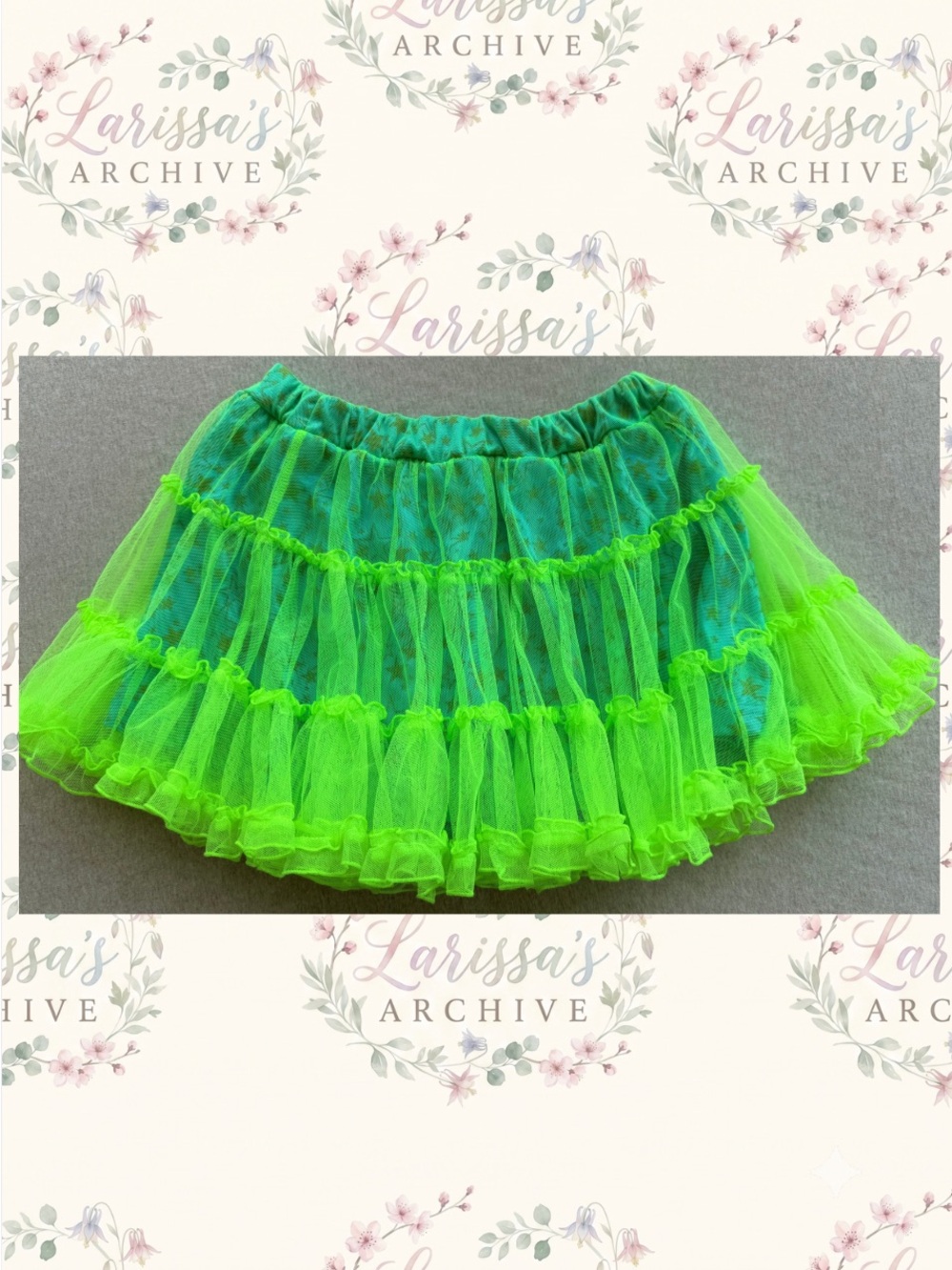 Pink-Latte Dance | 2019 Neon Star Tulle Streetwear Skort | Size JP S | Fits XS - Picture 12 of 16